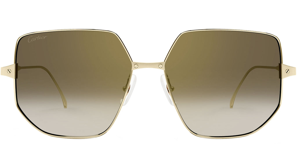 Cartier CT0327S 002 Shiny Gold Sunglasses