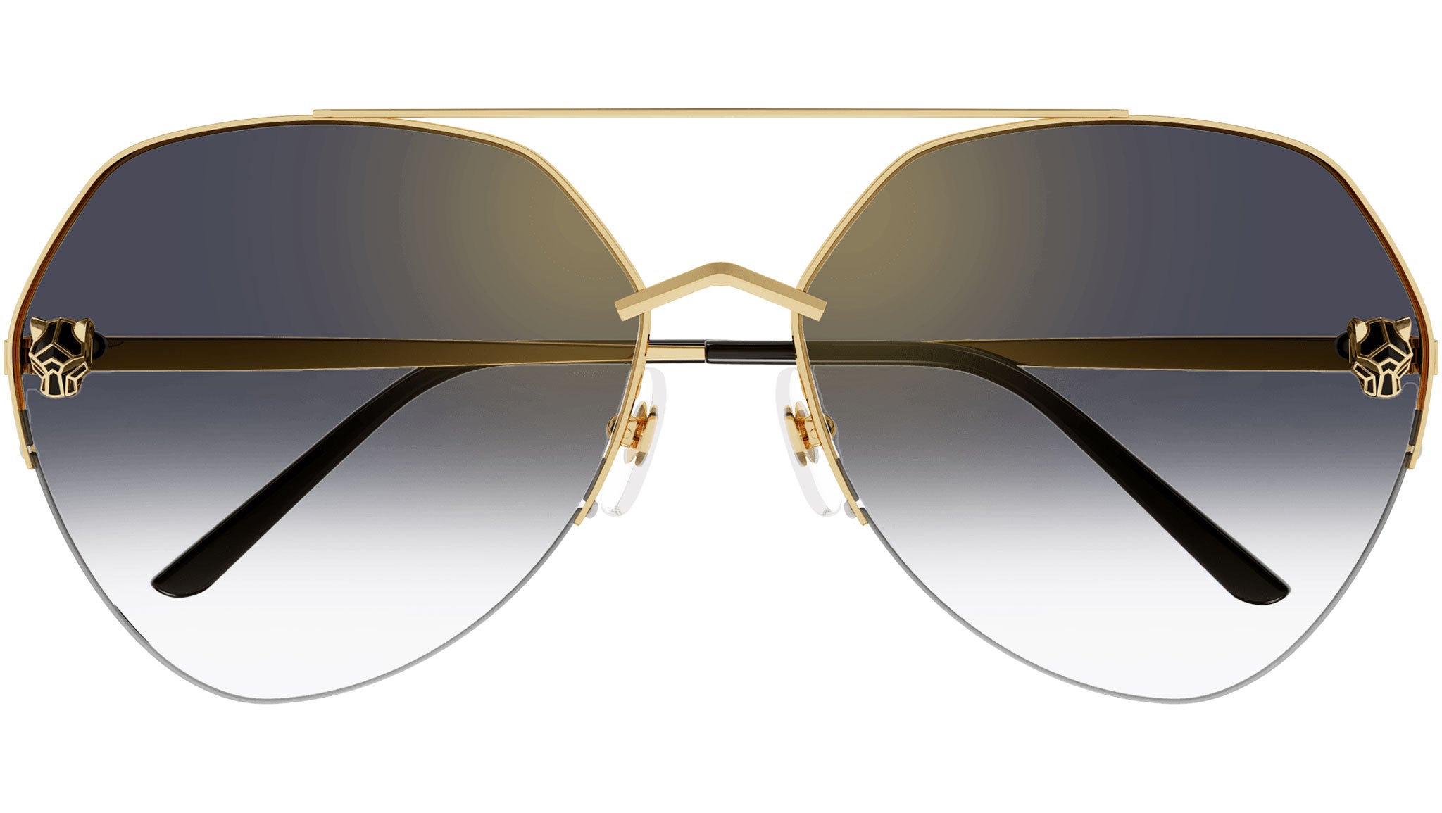 Cartier Gold Grey Sunglasses