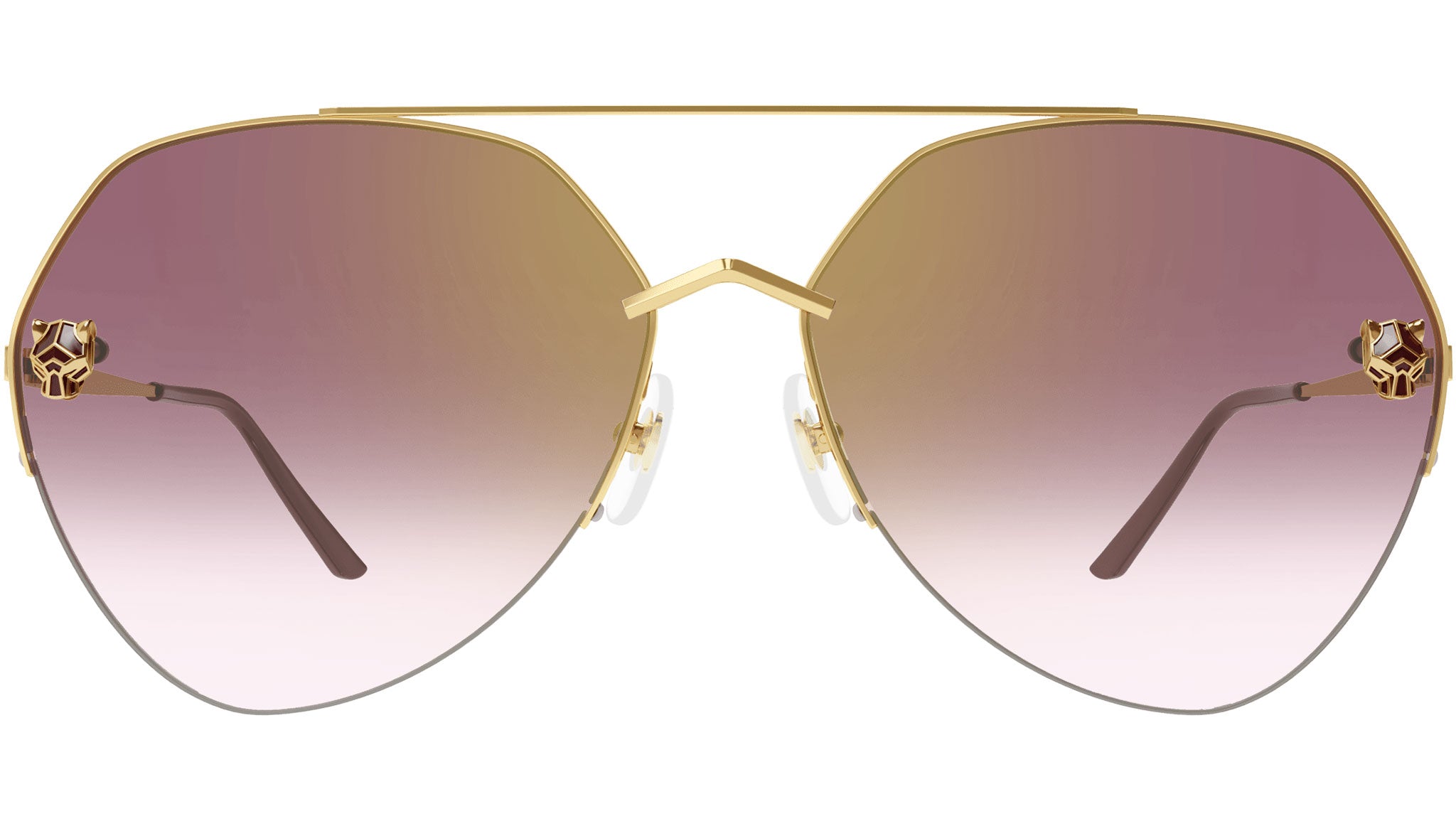 Cartier CT0355S 003 Gold Red Sunglasses