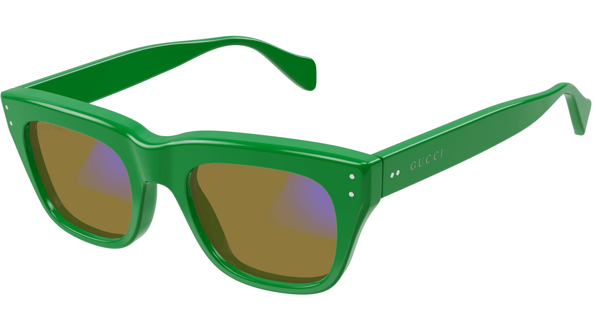 dialekt Brawl fotoelektrisk Gucci GG1365S 003 Green Transparent Sunglasses