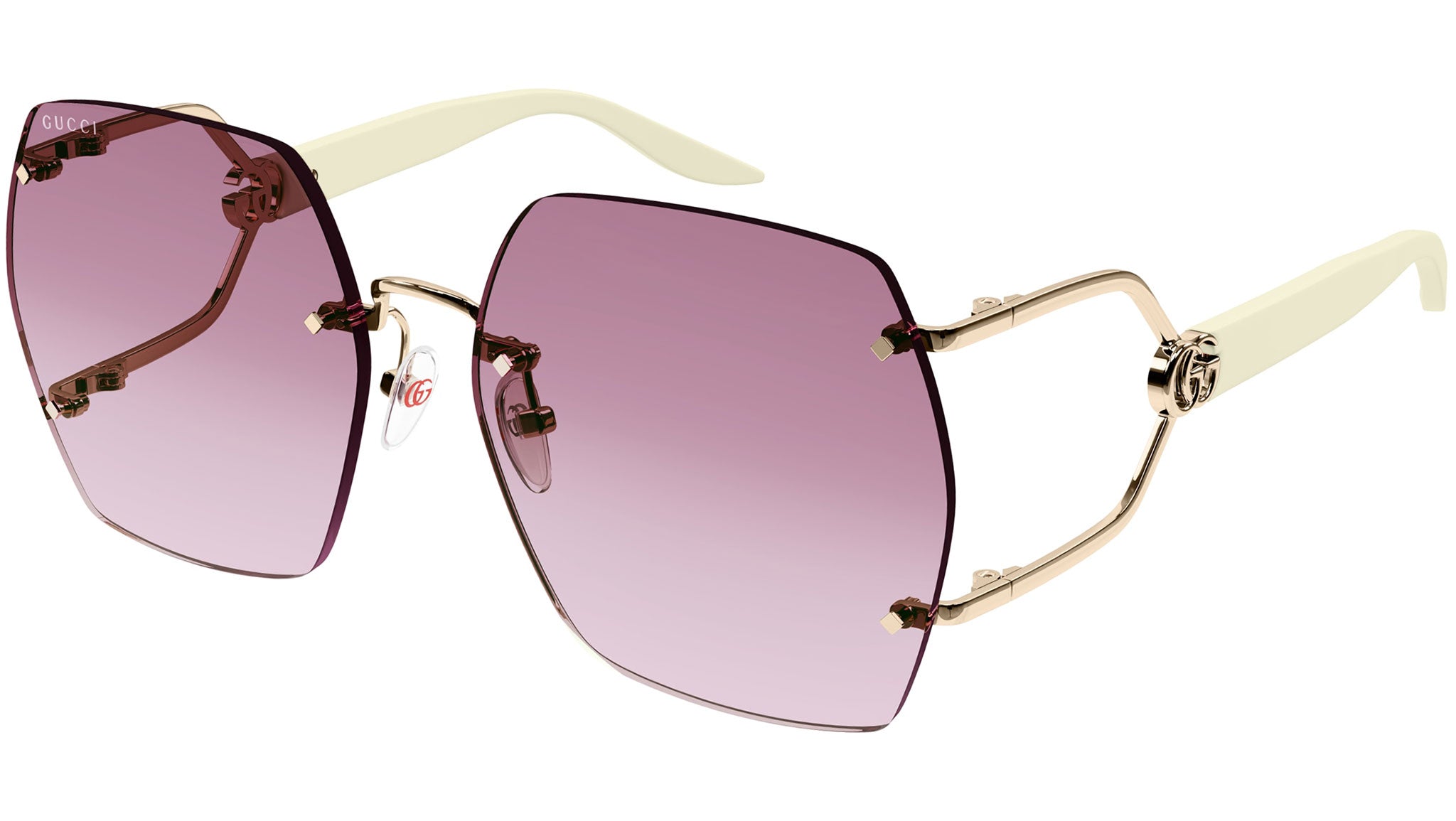 Gucci Square Tinted Sunglasses w/ Tags - Gold Sunglasses, Accessories -  GUC1436883 | The RealReal