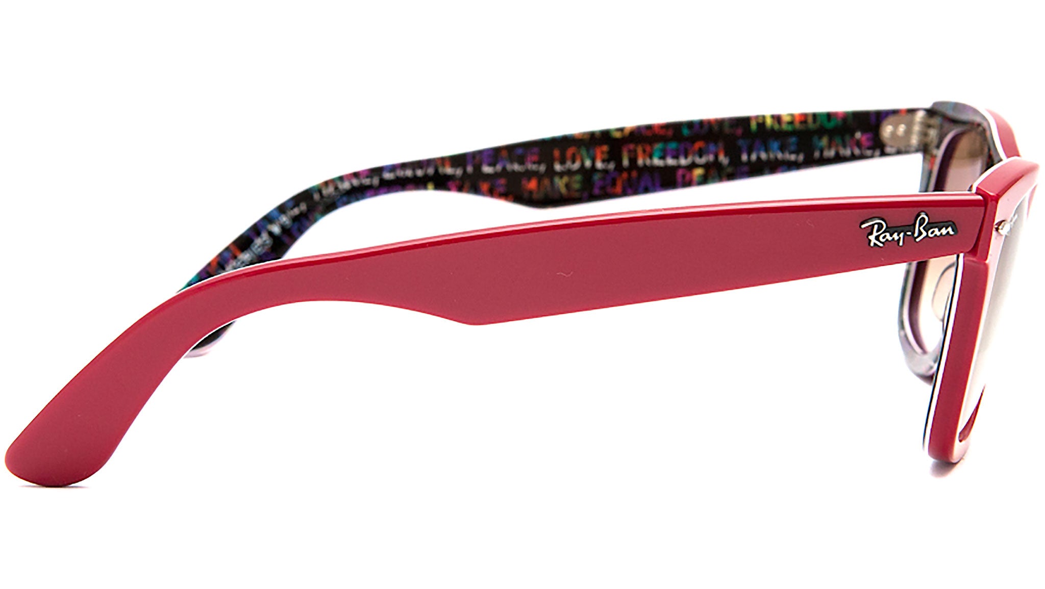 Wayfarer Sunglasses RB2140 1091/51 Red Rare Prints