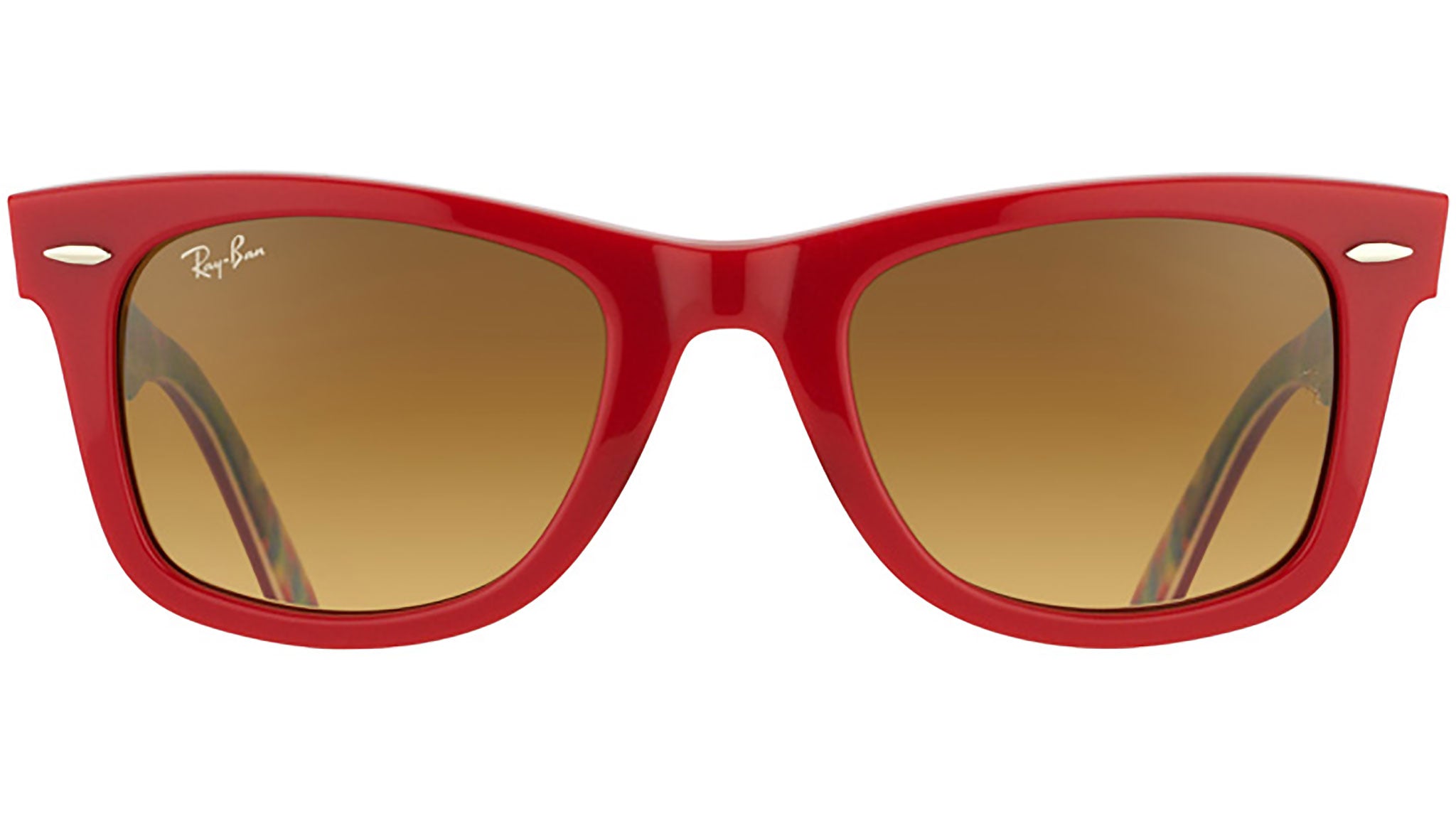 Interconnect Bermad Glad Ray-Ban Wayfarer Sunglasses RB2140 1133/85 Red Patchwork Series Rare Prints