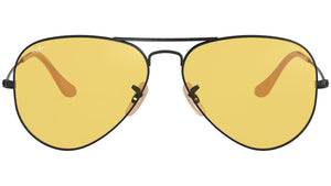 Aviator Washed Evolve RB3025 black and yellow