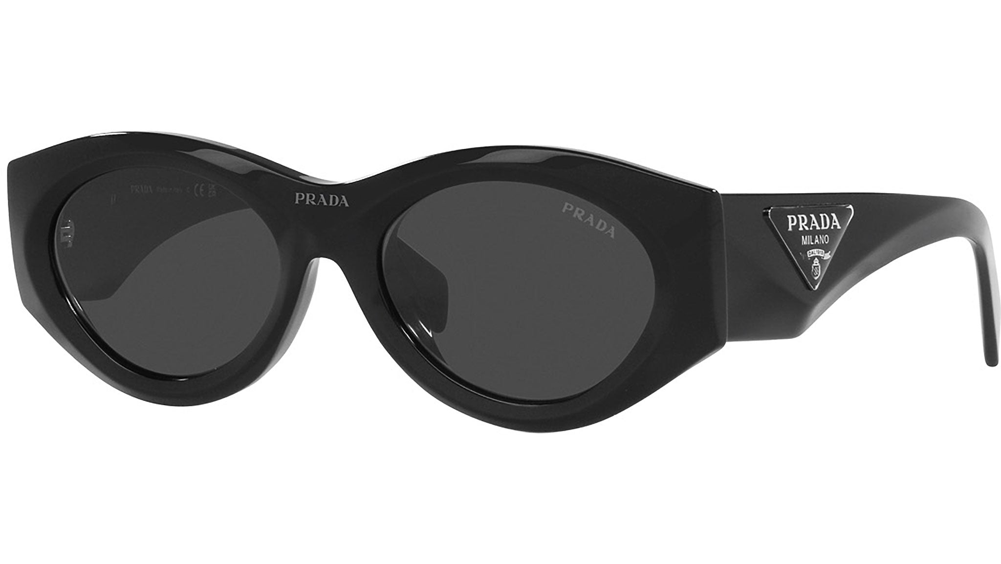 Prada Eyewear Women's PR 65ZS Sunglasses in Black/Pink Prada